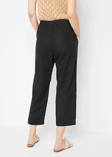 Broek in een linnen-katoenmix, bonprix