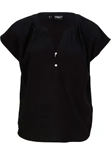 Mousseline blousetop van katoen, bonprix
