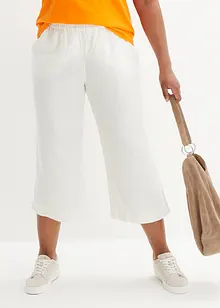 Culotte met linnen, tot op de kuit, bonprix