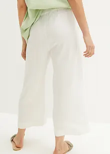Culotte met linnen, tot op de kuit, bonprix