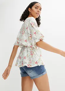 Gedessineerde blouse van viscose, bonprix