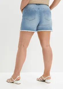 Jeans short met borduursel, bonprix