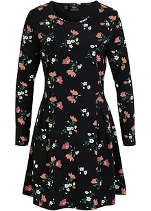 Jersey jurk met bloemenprint, bonprix