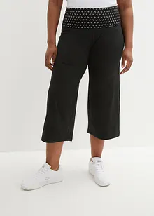 Loungewear culotte met comfortband, bonprix