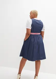 Dirndl in denim look en schort (2-dlg. set), bpc bonprix collection