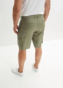 Cargo bermuda van linnen, loose fit, bonprix