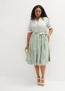 Dirndl met jacquard en borduursel (2-dlg. set), bonprix