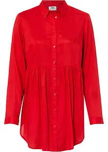 Lange blouse met knoopsluiting van viscose, bonprix