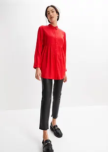 Lange blouse met knoopsluiting van viscose, bonprix