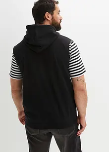 Sweatvest met capuchon in een zachte katoenmix, bonprix