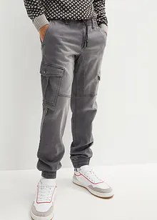 Regular fit jogging jeans met cargozakken, straight, bonprix