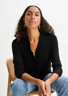 Fijn gebreid vest, bonprix