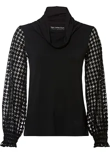 Longsleeve met mesh mouwen, bonprix