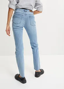 Stretch jeans mid waist, straight, bonprix