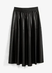 Imitatieleren midi rok, bonprix