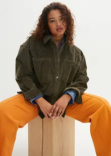 Corduroy shacket, oversized, bonprix