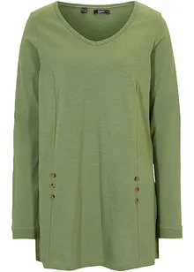 Katoenen longshirt in A-lijn, bonprix