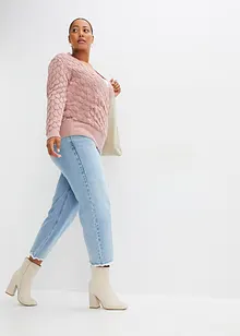 Ajour trui in wikkellook, bonprix