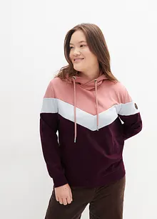 Hoodie met grote kraag, bonprix