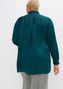 Lange, satijnen blouse, bonprix