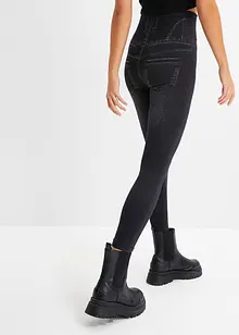 Corrigerende naadloze legging in denim look, sterk corrigerend, bonprix