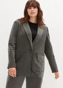 Corduroy blazer met opgestikte zakken en biologisch katoen, bonprix