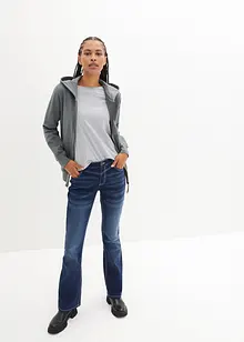 Stretch thermojeans met zachte voering en geruwd oppervlak, bootcut, bonprix