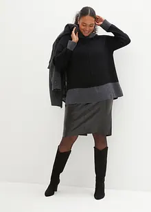 Imitatieleren kokerrok, bonprix