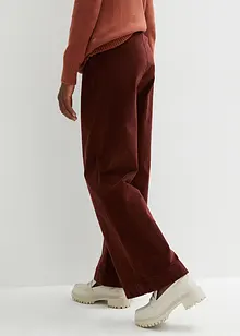 Wijde stretch Marlene broek, high waist, bonprix