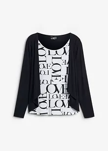 Shirt met tekstprint, bonprix