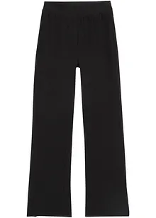 Meisjes broek met wijd uitlopende pijpen en splitten, bonprix