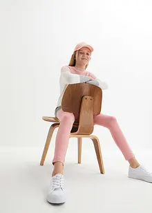 Legging van elastisch biologisch katoen (set van 3), bonprix