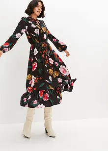 Midi jurk van soepele viscose, bonprix