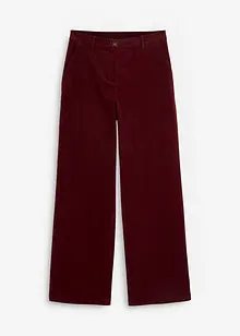 Corduroy broek in Marlene Dietrich stijl van biologisch katoen, bonprix
