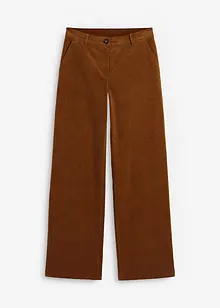 Corduroy broek in Marlene Dietrich stijl van biologisch katoen, bonprix