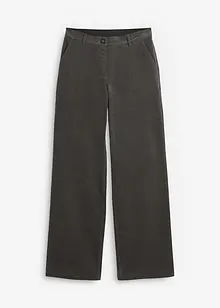 Corduroy broek in Marlene Dietrich stijl van biologisch katoen, bonprix