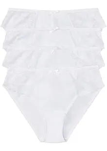 Slip met kant (set van 4), bonprix