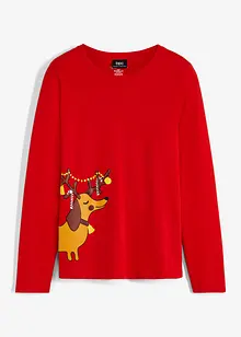 Longsleeve met kerstprint, bonprix