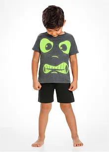 Shortama «Glow in the Dark» van puur katoen (2-dlg. set), bonprix