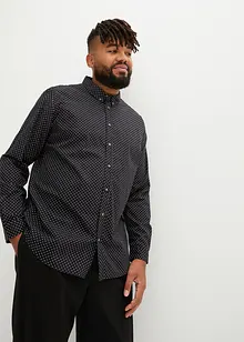 Overhemd van puur katoen met lange mouwen, slim fit, bonprix