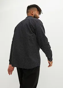 Overhemd van puur katoen met lange mouwen, slim fit, bonprix