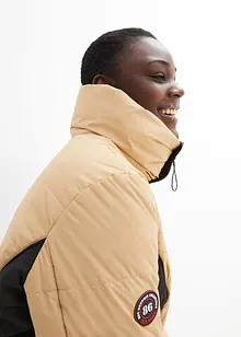 Lange outdoor jas met imitatiebont, waterafstotend, bonprix