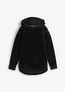 Lange trui van zacht fleece, oversized, bonprix