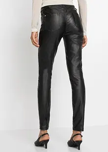 Stretch broek met coating, bonprix