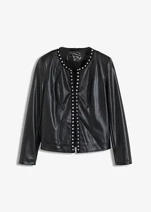 Imitatieleren blazer met studs, bonprix