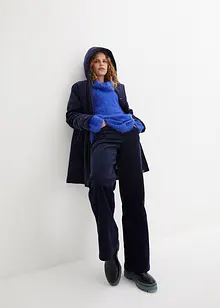 Oversized fluffy trui met een col, bonprix