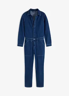 Straight jeans jumpsuit, cropped, John Baner JEANSWEAR