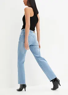 Wide leg stretch jeans, high waist, bonprix