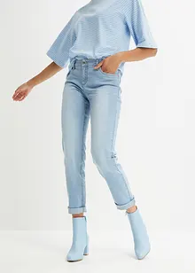 Mid waist stretch jeans, straight, bonprix