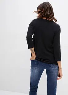 Longsleeve met studs en print, bonprix